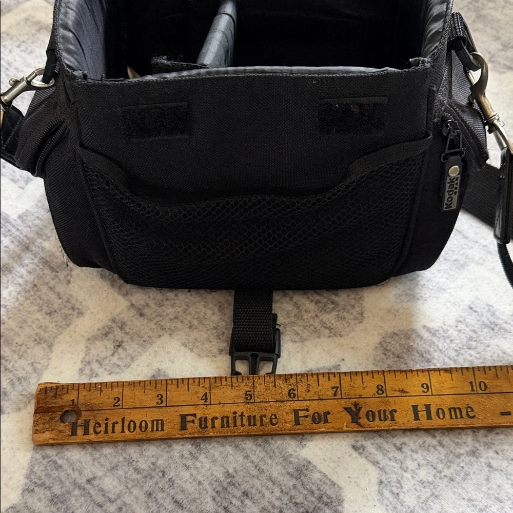 Kodak Black Nylon Shoulder Camera Bag with Adjustable Strap